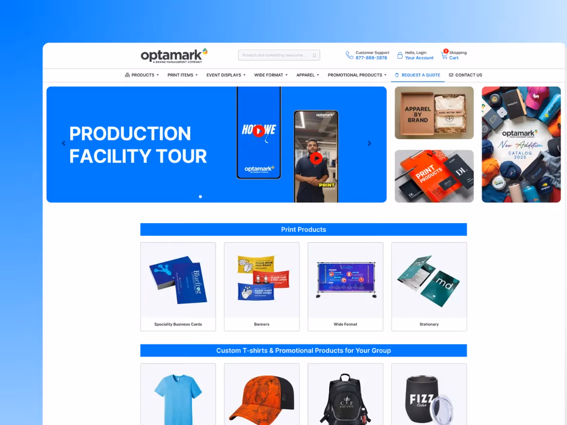Optamark - Promotional products platform